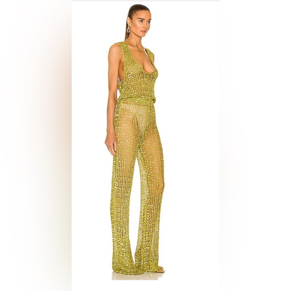 retrofete Nirvana Jumpsuit in Pistachio - Picture 6 of 15